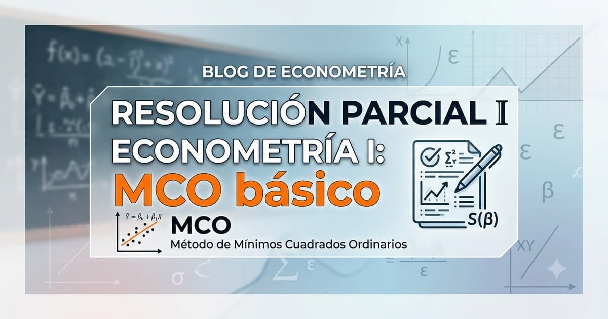 Resolución Parcial I Econometría I: MCO básico