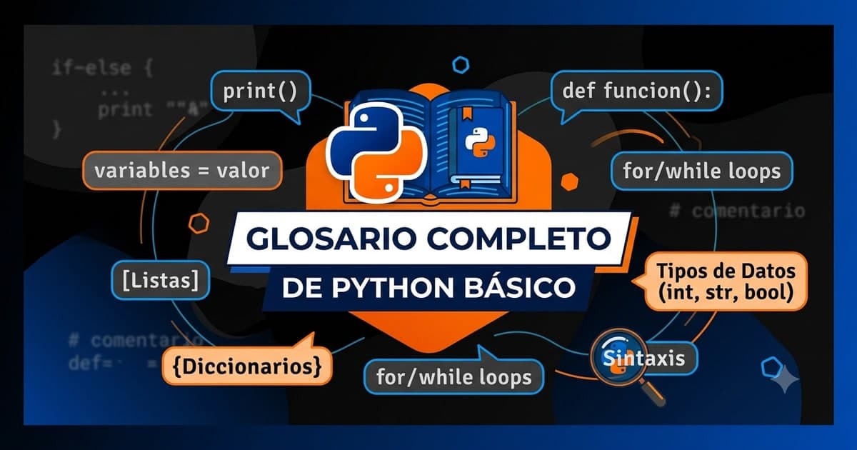 Glosario Completo de Python Básico: Todos los Conceptos que Necesitas
